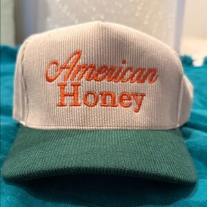 C.C American Honey Hat - Cream and Green